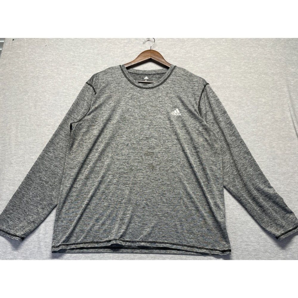 Adidas Golf Performance Shirt Mens XL Heather Gray Space Dye Athletic Training